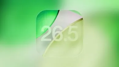 Frosted glass icon with '26.5' on a green gradient background.