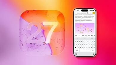 iOS 27 concept featuring keyboard upgrade and note-taking app.
