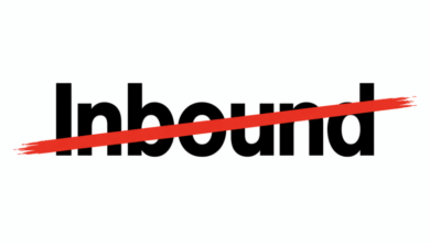 The word 'Inbound' crossed out with a red line.