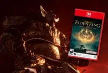 Elden Ring Tarnished Edition for Nintendo Switch with armored character.
