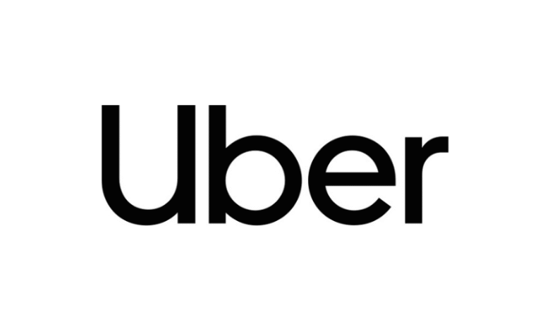 Uber logo in black on a white background.