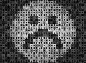 Abstract binary code forms a gear shape on a dark background.