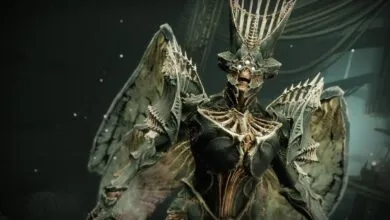Close-up of Savathûn, The Witch Queen, a formidable Destiny 2 antagonist.