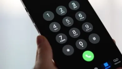 Close-up of a smartphone's dial pad with a green call button.