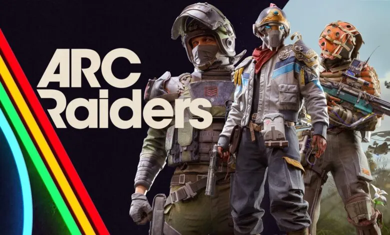 ARC Raiders key art featuring three armored characters ready for action.