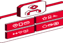 Isometric interface with user profile and various function icons.