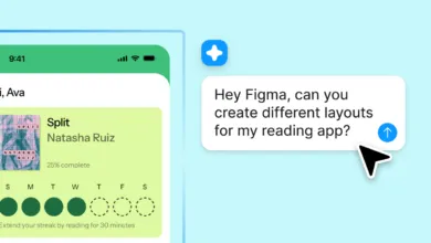 Reading app interface with AI assistant suggesting layout options.