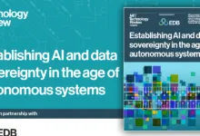 MIT Technology Review Insights report cover: Establishing AI and data sovereignty.
