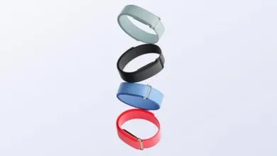 Four colorful Fitbit Inspire 3 bands stacked on a white background.