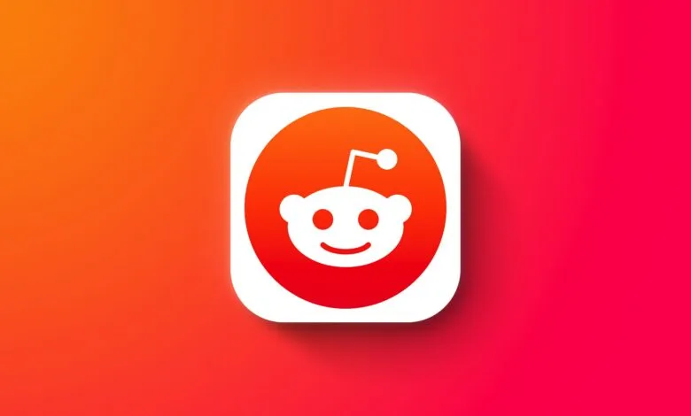 Reddit app icon: white alien head on orange circle, rounded square background.