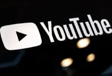YouTube logo on a black background with play button and text.