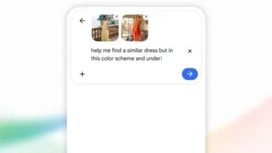 Google search box showing a query for a similar dress with color scheme.