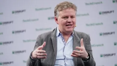 Matthew Prince, Cloudflare CEO, speaking at a TechCrunch event.