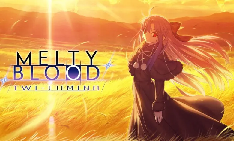 Melty Blood: Type Lumina game art featuring a character in a field.