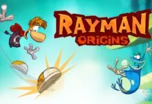 Rayman Origins game art featuring Rayman, Globox, and the game logo.