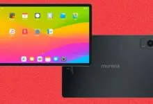 Murena tablet displaying colorful home screen with app icons.