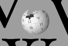Wikipedia logo: a globe made of puzzle pieces, some with letters.