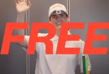Person wearing 'shift' hat waves with 'FREE' text overlay.
