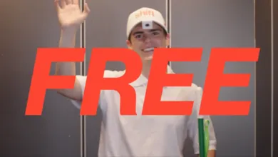 Person wearing 'shift' hat waves with 'FREE' text overlay.
