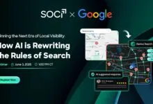 SOCI and Google webinar ad: AI rewriting search rules, June 3, 2026.