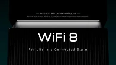 Close-up of a black TP-Link device labeled WiFi 8 with text about reliability.