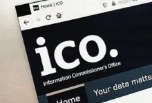 Screenshot of the UK Information Commissioner's Office (ICO) website.