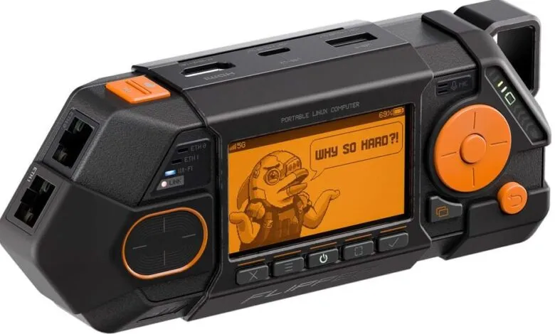 Flipper Zero device showing a cartoon character saying 'Why so hard?!'