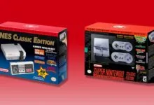 NES Classic and SNES Classic Edition consoles side-by-side.