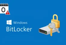 Windows BitLocker logo with a calendar icon showing '0' and a warning sign.