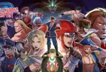 World Heroes Perfect game cover art featuring diverse characters in action poses.