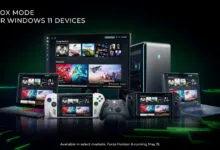 Xbox Mode for Windows 11 devices displayed on various screens and controllers.