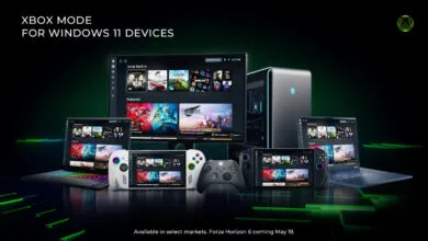 Xbox Mode for Windows 11 devices displayed on various screens and controllers.
