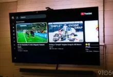 YouTube interface displayed on a smart TV screen.