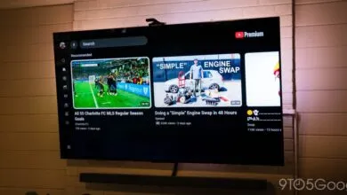 YouTube interface displayed on a smart TV screen.
