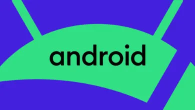 Android logo in green and purple, featuring the word 'android' in black.