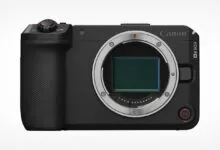 Close-up of a Canon EOS R6 camera body, lens detached, on a white background.