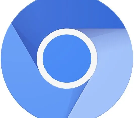 The Chromium logo, a blue circle surrounded by three blue shapes.