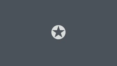 Gray background with a centered white circle containing a star.
