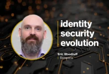 Eric Woodruff of Semperis with 'identity security evolution' text.