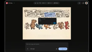 Birthday invitation template with cartoon animals and editable text.