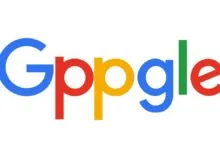 The word 'Gppgle' in Google's colors, a parody of the Google logo.