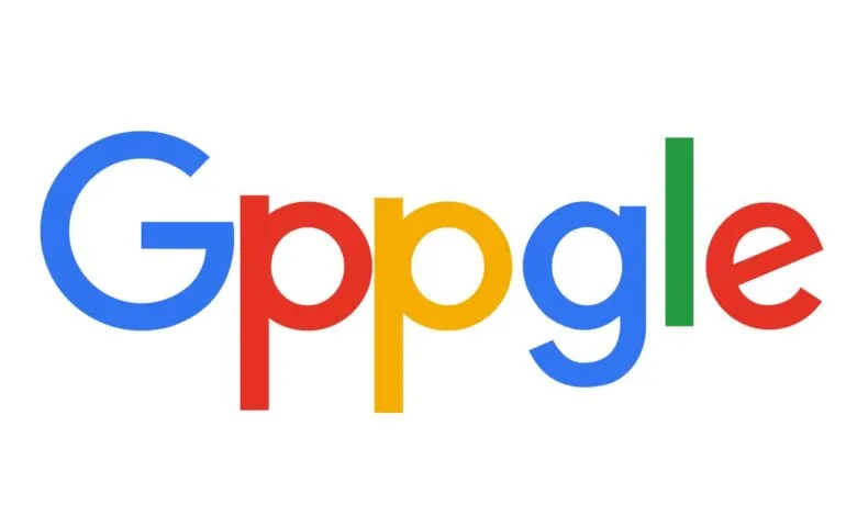 The word 'Gppgle' in Google's colors, a parody of the Google logo.