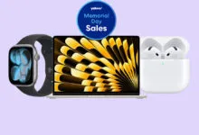 Apple Watch, MacBook, and AirPods Pro featured in Memorial Day sales ad.
