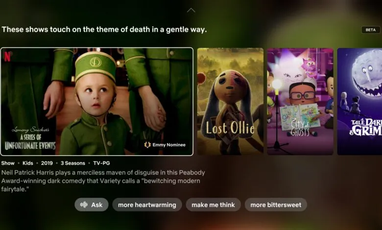 Netflix shows: A Series of Unfortunate Events, Lost Ollie, City of Ghosts, Tale Dark & Grimm.
