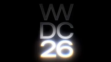 WWDC 26 logo with glowing effect on a black background.
