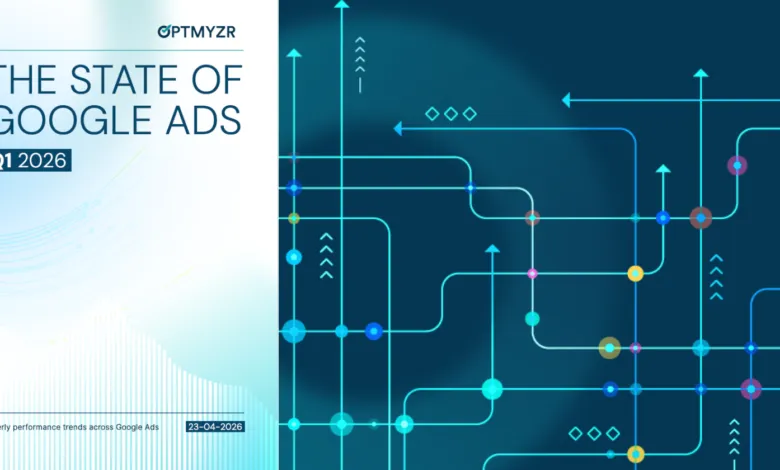 Optmyzr's State of Google Ads report cover for Q1 2026.