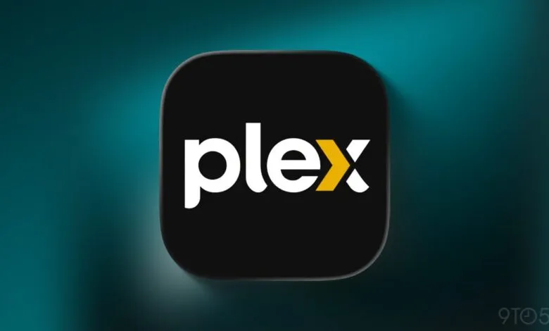 Plex media server app icon on a teal background.