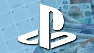 PlayStation logo over calendar and British currency, suggesting release date and price.