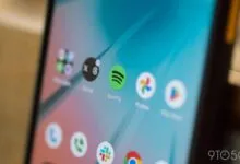 Close-up of a smartphone screen showing the Spotify app icon.