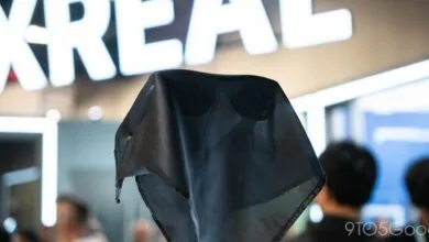 XREAL AR glasses are veiled in black cloth, hinting at a new product.